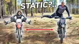 Does This Dirt Bike Trend Actually Help?  - Couples Static Challenge!