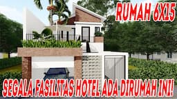 Desain rumah istimewa 5 kamar, rooftop, dan ada kolam renang dilahan hanya secuil!