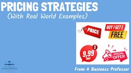 10 Most Practical Pricing Strategies (with real world examples) | From A Business Professor