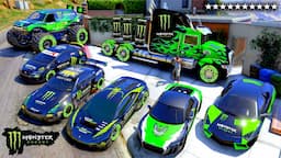 GTA V - Stealing MONSTER Super Vehicle's with Franklin (Real Life Cars #268)