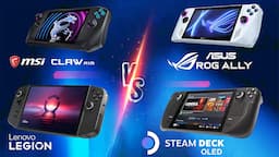 Battle of the Best Handheld Consoles: Lenovo Legion Go, MSI CLAW, Asus ROG Ally, Steam Deck OLED