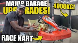 SALVAGE NATION GARAGE: INSTALLING A 4000KG CAR LIFT & I BOUGHT AN ABANDONED RACE KART!