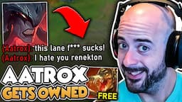 How to Make Aatrox players hate their life with Renekton Top - SoloRenektonOnly