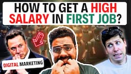 The REALITY of LOW SALARY in Digital Marketing Jobs for FRESHERS! | How to NEGOTIATE a HIGH SALARY?