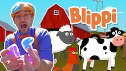 Blippi Learns About Farm Animals | Learning Animals For Kids | Educational Videos For Children