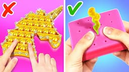 WOW! Secret Fidgets From Amazon *Rich VS Poor Girl Squishy and DIY*