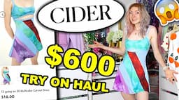 $600 CIDER TRY ON HAUL!!! Is Cider Store Legit?! My Subscribers Pick My Cider Haul 2021