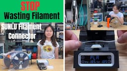 How to reduce 3D printing filament waste by using the SUNLU filament connector FC01