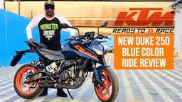 2024 KTM Duke 250 New Blue Color First Ride Review | What's New