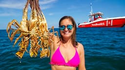 SPINY Lobster Catch, Clean and Cook! Fort Lauderdale, Florida!