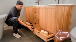 Building A Luxury Bathroom Cabinet with Great Storage.