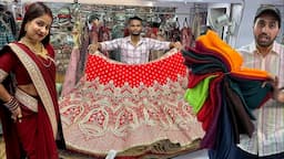 किलो के भाव से भी सस्ती साड़ी और लहंगे😱😱 45Rs/- Saree, 680Rs/- Lehnga & much more at Ajmera Fashion