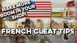 You NEED to Try the Space Saving French Cleat! - Get Your Shop Organized!