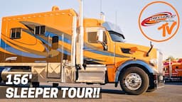 Car Hauler Big Rig Luxury Tour- Custom 19 Peterbilt 567 with 156" ARI Legacy Sleeper- RCI Cribs EP2