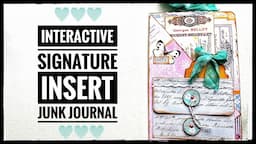 Interactive Signature Insert - Junk Journal