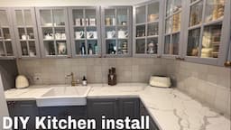 Ikea kitchen installation DIY - step by step