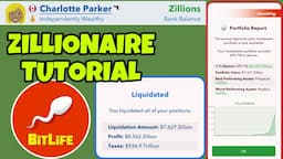 Tutorial on how to become a zillionaire in Bitlife | investing in crypto after the patch | Bitlife