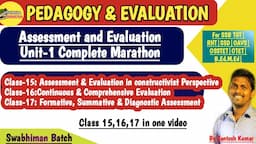 Assessment and Evaluation Full Unit-1 Complete Marathon|SSB TGT|RHT|SSD|OSSTET|B.Ed-M.Ed|Santoshsir|