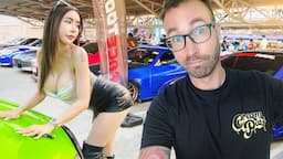 Picking Up Models at Bangkok's Biggest Car Show! 4 Floors of Cars and Girls!