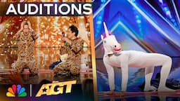 Schumacher Receives A GOLDEN BUZZER From Sofía Vergara! | Auditions | AGT 2024