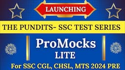 ProMocks LITE by THE PUNDITS For ALL SSC 2024 PRE Exams #ssc #ssccgl #promocks