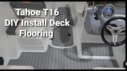 Tahoe T16 - Installing new floor mats | DIY #TahoeT16 #Seadeck #E16 #Runabout