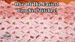 One Of The EASIEST Crochet Stitches! ONE Row - Mini Tulip Stitch