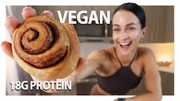 VEGAN Cinnamon Rolls | High Protein, Healthy, & Easy