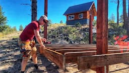 Framing the Floor: Off Grid Outdoor Kitchen Build. Ep. #3