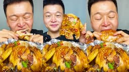 ASMR Chinese Food Mukbang |Braised Whole Chicken| 목소리도 좋고 진짜같아