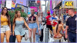 【4K】WALK Times Square NEW YORK City USA 4k video Travel vlog