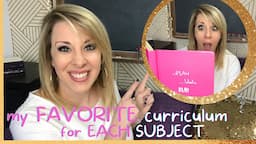 My FAVORITE CURRICULUM for EACH SUBJECT || All Time Favorite Homeschool Curriculum