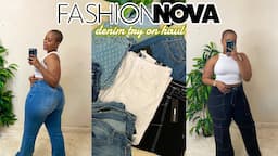 ALL THE DENIM YOU NEED ! 💙 FASHIONNOVA CURVE DENIM TRY ON HAUL | ONA OLIPHANT