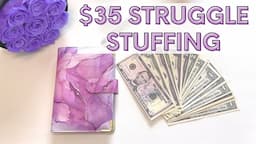 $35 Low Income Cash Stuffing | How Many Challenges Can I Finish?