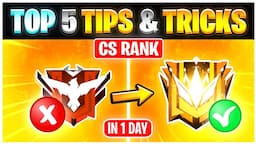 Top 5 CS Rank Tips & Tricks Free Fire 🔥| Clash Squad Rank Push Kaise Kare | Win Every CS Ranked Game