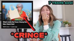 Reacting to my CHILDHOOD videos *CRINGE*