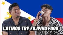 Latinos Try Filipino food