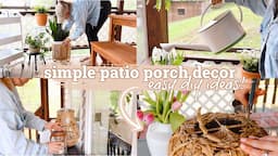 DIY Budget Porch Decor Outdoor Patio Decorate With Me | Small Front Porch Decor Ideas | Adaline Zook