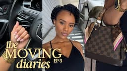 moving diaries | living room decor, shopping at louis vuitton, evening skincare | Beautifully Syndie