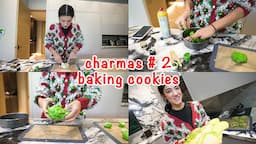 Making Grinch Colored Sugar Cookies | Charmas #2