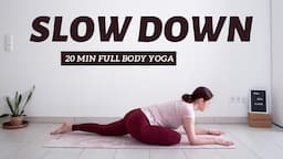 20 min Slow Flow Yoga | Full Body Hatha Yoga Class