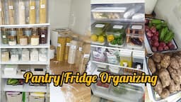 KITCHEN MONTHLY RESET/ SMALL PANTRY & FRIDGE ORGANIZATION/Tyna loice