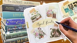 April Wrap Up + Reading Journal Spreads!🌷📖✨ monthly stats, book spreads, and cottagecore reads