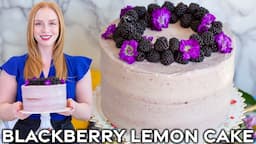 Blackberry Lemon Cake with Blackberry Frosting