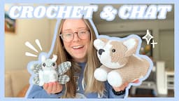 Crochet With Me 🩵 TTPD thoughts, crochet corgis, and sock knitting!