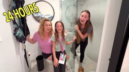 24 Hour LAST TO LEAVE BATHROOM Challenge! Wins $1000