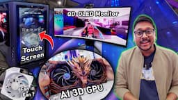 Gaming PC with Touch Screen, QD-OLED Monitors & AI GPUs..? MSI Computex 2024 Tour