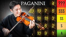 Ranking PAGANINI 24 Caprices 🎻 [Difficulty Tier List]