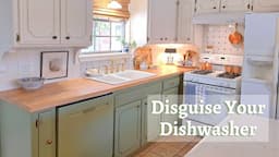 Designer English Cottage Kitchen Tip ~ Disguise Your Dishwasher