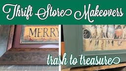 trash to treasure diy | thrift store makeover | budget home decor